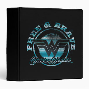 Classeur Wonder Woman Free & Brave Grunge Graphic