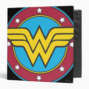 Classeur Wonder Woman Logo Cercle & Stars