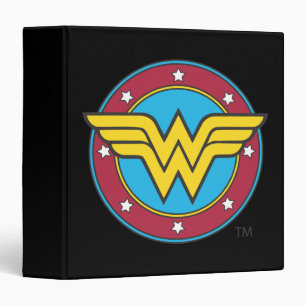 Classeur Wonder Woman  Logo Cercle & Stars