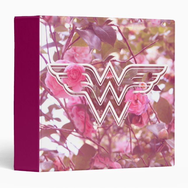 Classeur Wonder Woman Pink Camellia Flowo (Devant/Côté)