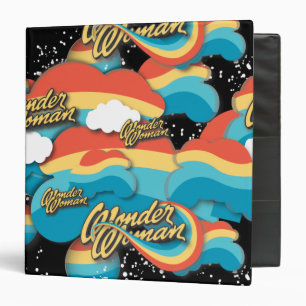 Classeur Wonder Woman Rainbow Clouds Motif