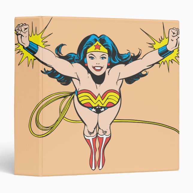 Classeur Wonder Woman va de l'avant (Devant/Côté)