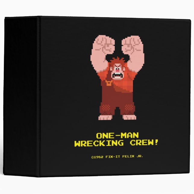 Classeur Wreck-It Ralph : One-Man Wrecking Crew! (Devant/Côté)