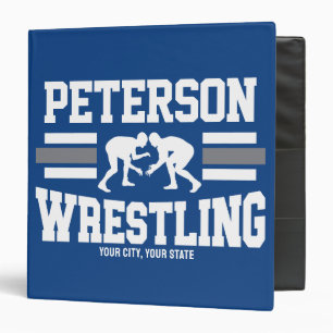 Classeur Wrestler AJOUTER LE NOM École Athlète Équipe de lu