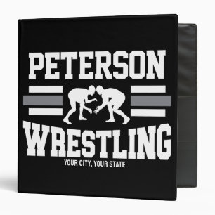 Classeur Wrestler AJOUTER LE NOM École Athlète Équipe de lu