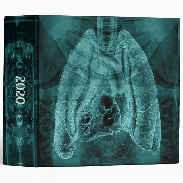 Classeur X-Rays poumons étude de la pandémie personnelle (Devant/Côté)