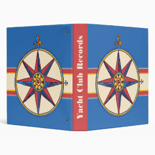 Classeur Yacht/club de navigation ou marina - motif