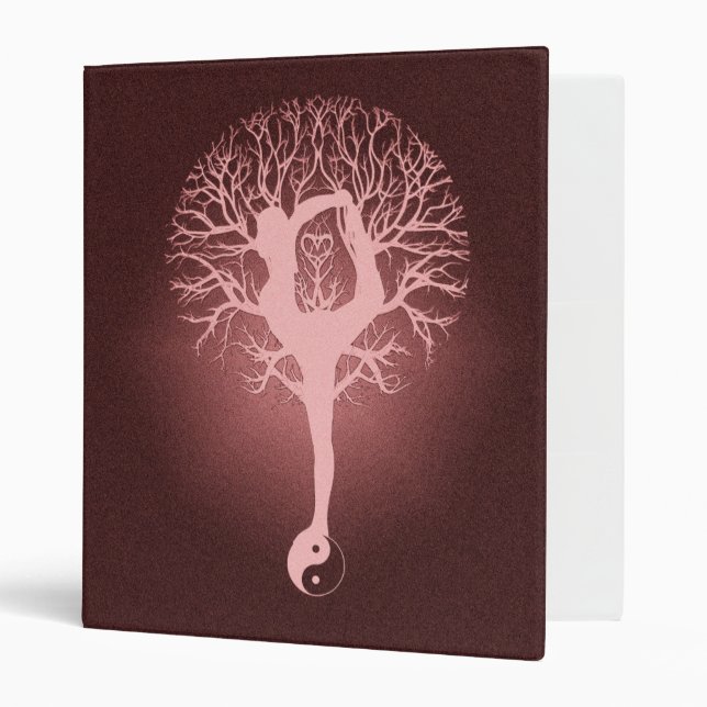 Classeur Yang de Yin, arbre de la vie, yoga, harmonie par (Devant/intérieur)