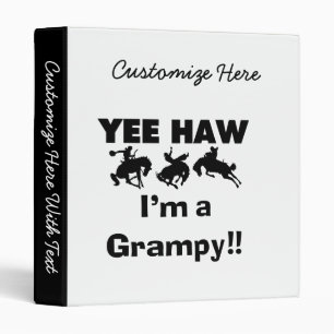 Classeur Yee Haw Je suis un T-shirts Grampy et des cadeaux