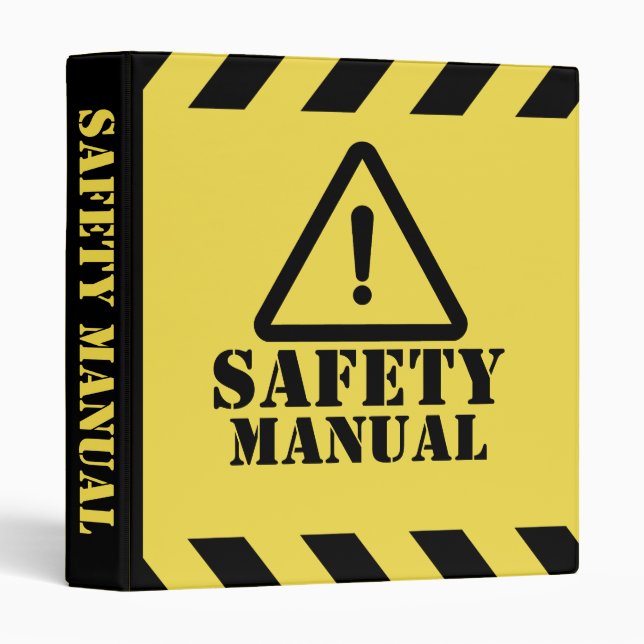 Classeur Yellow Safety Manual (Devant/Côté)