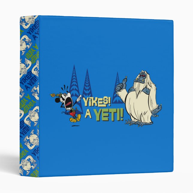 Classeur Yodelberg Mickey | Yikes - un Yeti! (Devant/Côté)