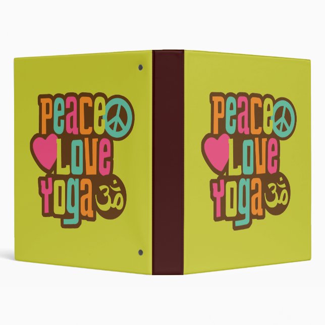 Classeur Yoga d'amour de paix (Arrière-plan)