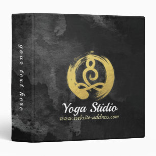 Classeur Yoga Instructor Gold Meditation Posture Symbole Ze