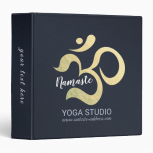 Classeur Yoga Studio Méditation Instructeur Vie Coach OM