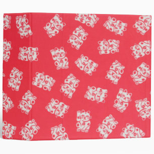Classeur Yukata Textile japonais, Maneki Neko (Chat chanceu