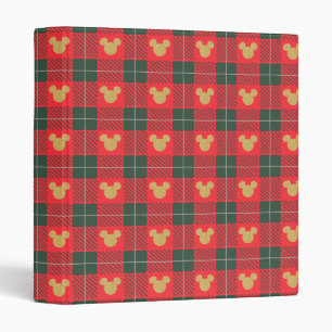 Classeur Yuletide Joy Mickey Christmas Plaid Motif