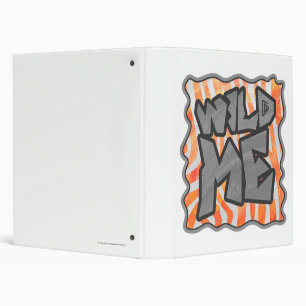 Classeur Zebra Orange et White Wild Me