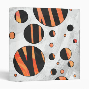 Classeur Zebra Pois noirs et orange