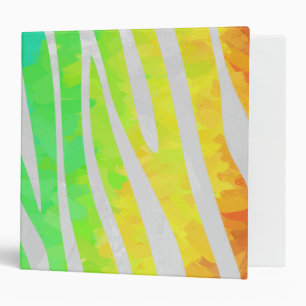 Classeur Zebra Rainbow et White Print