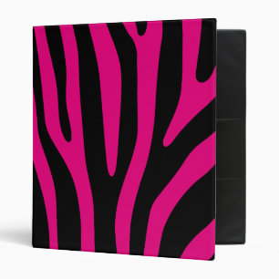 Classeur Zebra rayures motif + votre arrière - plan & idées