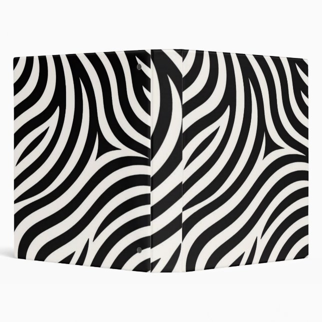 Classeur Zebra Stripes Impression moderne (Arrière-plan)