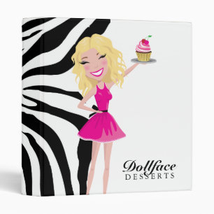 Classeur Zèbre de Blondie de 311 desserts de Dollface
