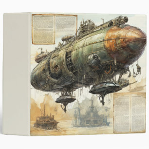 Classeur Zeppelin Steampunk vintage (8)