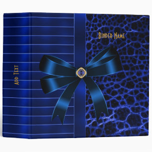 Classeur ZIZZAGO côtelé Bijou Bleu Exotique