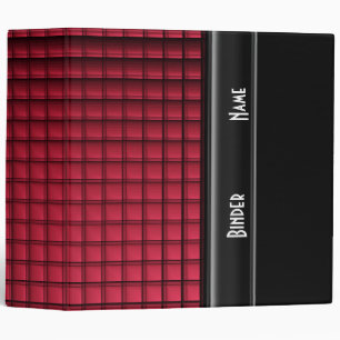 Classeur Zizzago Rouge rembourré noir