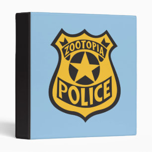 Classeur Zootopia   Badge de police Zootopia