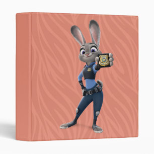 Classeur Zootopia   Judy Hopps - Affichage d'un insigne