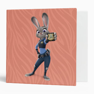 Classeur Zootopia   Judy Hopps - Affichage d'un insigne