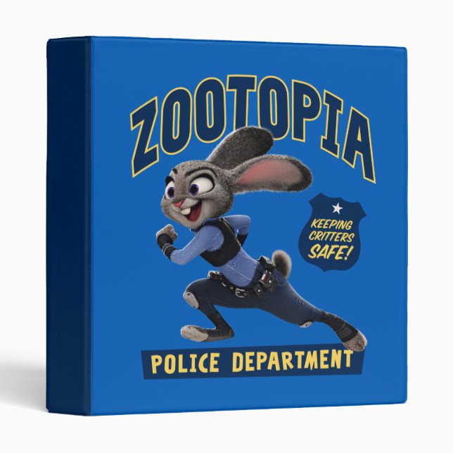 Classeur Zootopia | Judy Hopps - Garder les critères en séc (Devant/Côté)