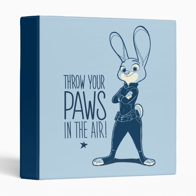 Classeur Zootopia | Judy Hopps - Paws in the Air! (Devant/Côté)