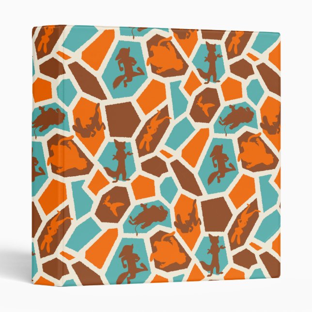 Classeur Zootopia | MOTIF POSTER DE ANIMAL (Devant/Côté)