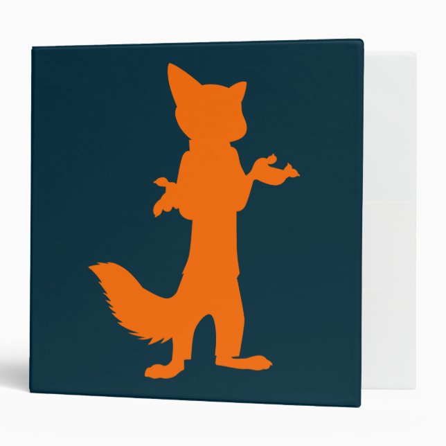 Classeur Zootopia | Nick Wilde Silhouette (Devant/intérieur)