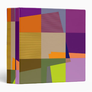 Classeurs d'art pop coloré rétro