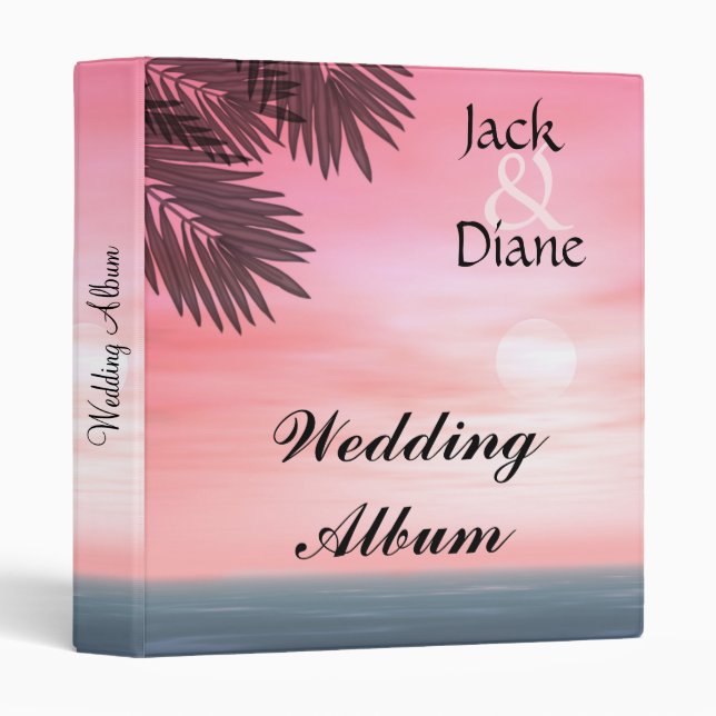 Classeurs de photos de plage (Devant/Côté)