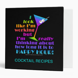 Classeurs de recettes de cocktails - Combien de te