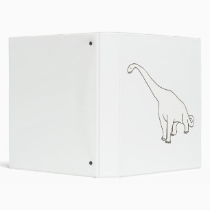 Classeurs d'école de dinosaure de brontosaure