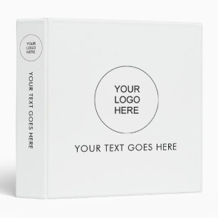 Classeurs minimalistes modernes Ajoutez votre logo
