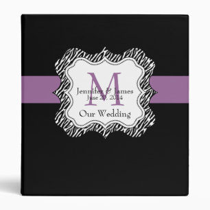 Classeurs noirs pourpres de wedding planner