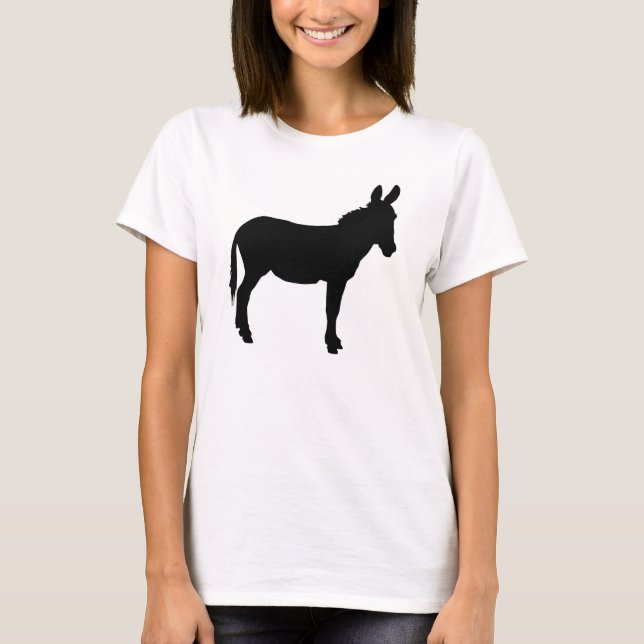 Classez le T-shirt blanc simple de dames de M avec (Devant)