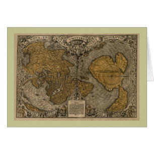 Classic 1531 Antique World Map by Oronce Fine