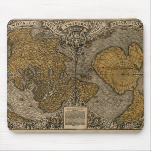 Classic 1531 Antique World Map by Oronce Fine Mouse Pad