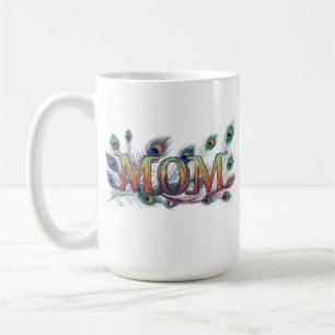Classic 15 oz Mug: Heartwarming "Mom" Design Coffee Mug