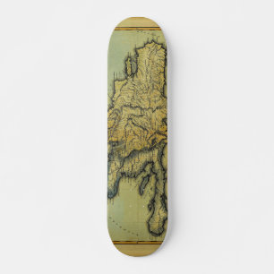 Classic 1823 Antiquarian Map of Hispaniola & Haiti Skateboard