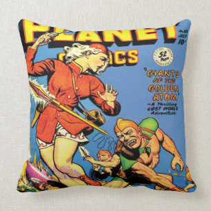 CLASSIC 1940's SCI FI COMICS DESIGN Throw Pillow