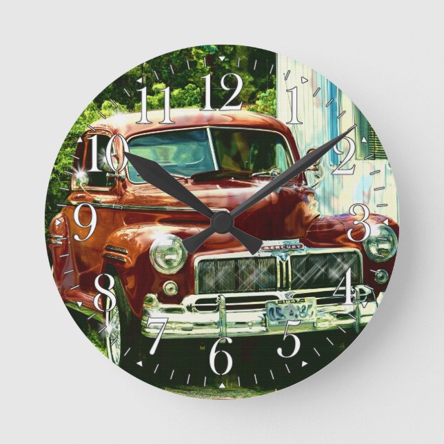 Classic 1947 Car Collector Wall Clock (Front)