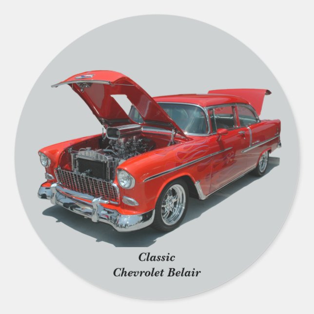 Classic 1950's Era Chevrolet Belair sticker (Front)